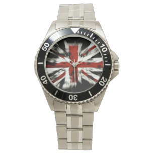 Britische Flagge Armbanduhr