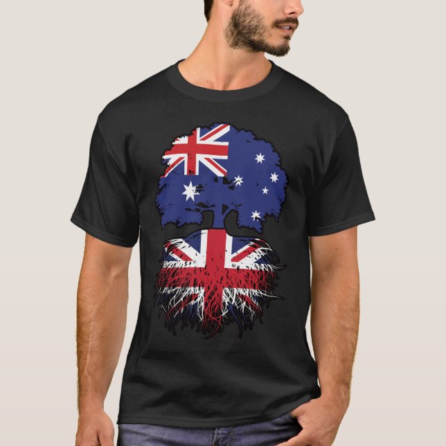 Britische Flagge Australiens Treots T-Shirt (Vorderseite)
