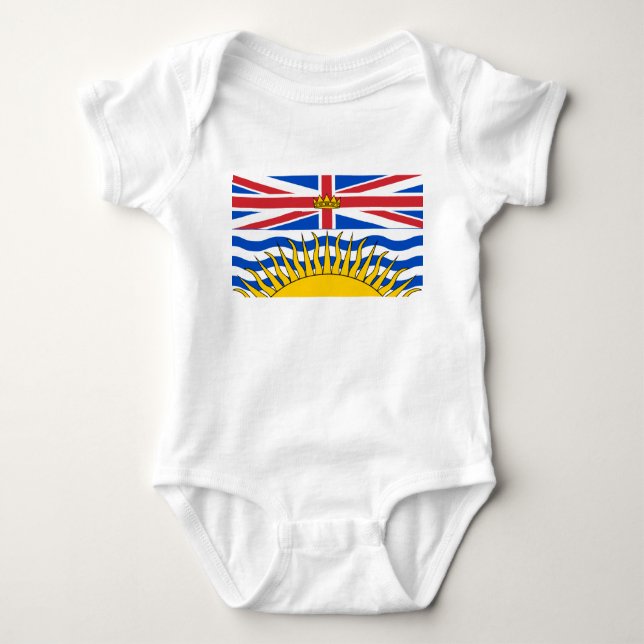 Britische Flagge Baby Strampler (Vorderseite)
