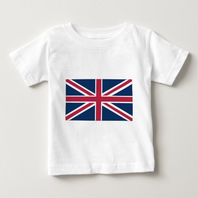 Britische Flagge Baby T-shirt (Vorderseite)