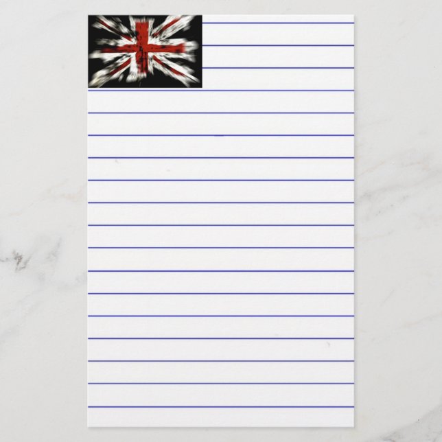 Britische Flagge Briefpapier (Vorderseite)