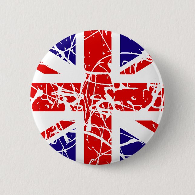BRITISCHE Flagge Button (Vorderseite)