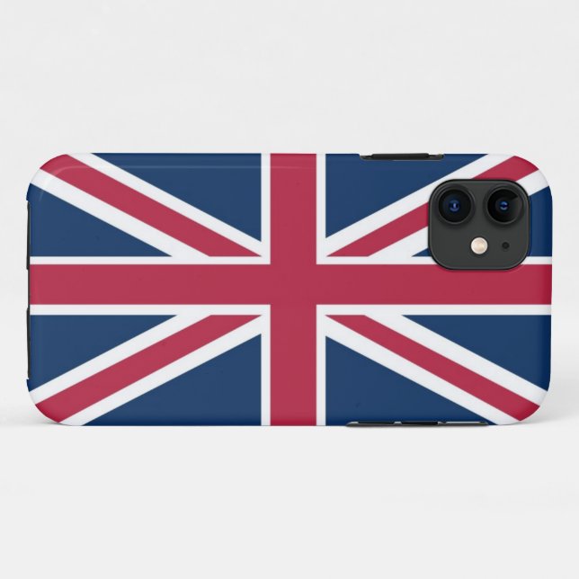 Britische Flagge Case-Mate iPhone Hülle (Rückseite (Horizontal))