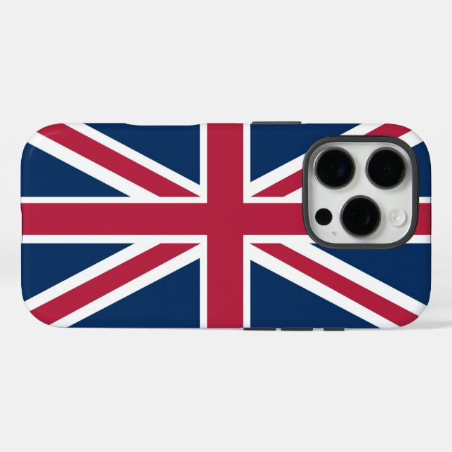 Britische Flagge Case-Mate iPhone Hülle (Rückseite (Horizontal))
