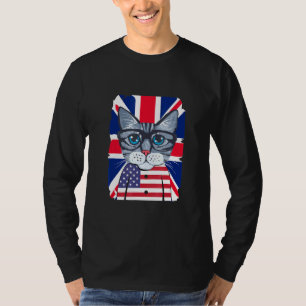 Britische Flagge Cool amerikanisches Cool T-Shirt