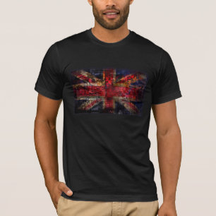Britische Flagge Destryd u. Punkd T-Shirt