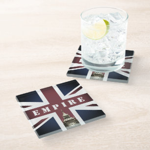 Britische Flagge, Empire, Vereinigtes Königreich, Glasuntersetzer