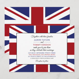 Britische Flagge, Flagge Nordirlands Hochzeit Einladung