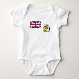 Britische Flagge für das Antarktis-Gebiet Baby Strampler