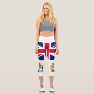 Britische Flagge für das Antarktis-Gebiet Capri Leggings