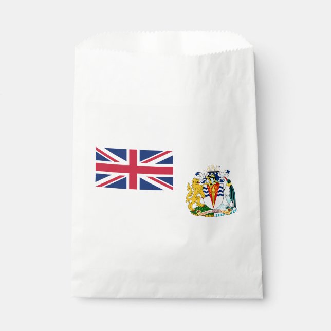 Britische Flagge für das Antarktis-Gebiet Geschenktütchen (Vorderseite)