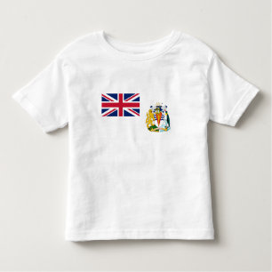 Britische Flagge für das Antarktis-Gebiet Kleinkind T-shirt