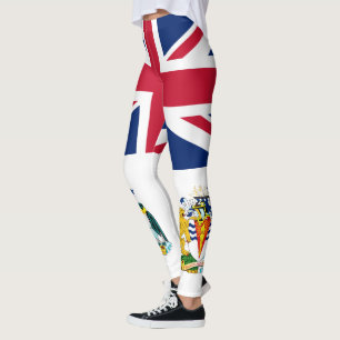 Britische Flagge für das Antarktis-Gebiet Leggings