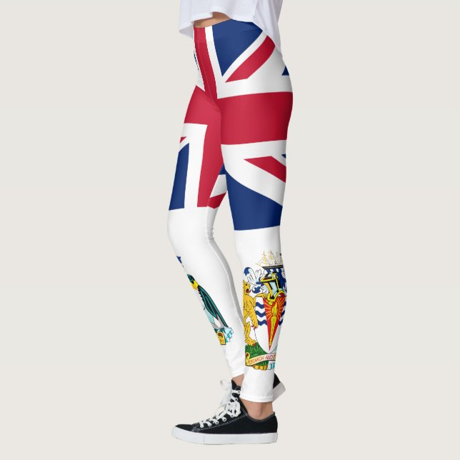 Britische Flagge für das Antarktis-Gebiet Leggings (Links)