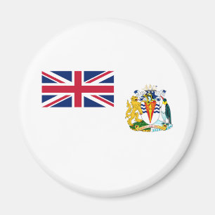 Britische Flagge für das Antarktis-Gebiet Magnet