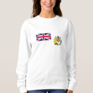 Britische Flagge für das Antarktis-Gebiet Sweatshirt