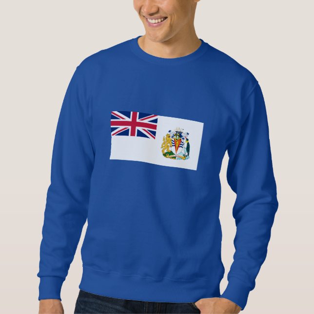 Britische Flagge für das Antarktis-Gebiet Sweatshirt (Vorderseite)