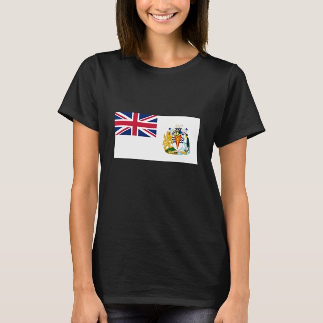 Britische Flagge für das Antarktis-Gebiet T-Shirt (Vorderseite)