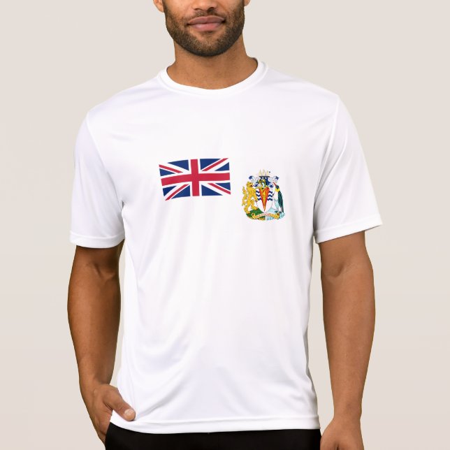 Britische Flagge für das Antarktis-Gebiet T-Shirt (Vorderseite)