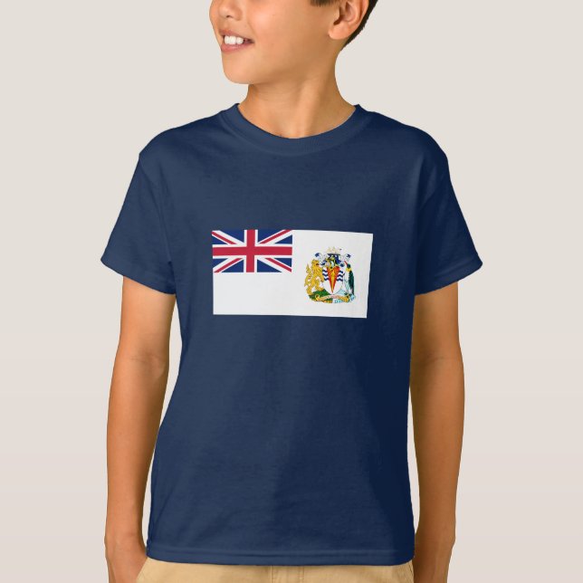 Britische Flagge für das Antarktis-Gebiet T-Shirt (Vorderseite)