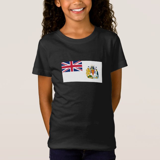 Britische Flagge für das Antarktis-Gebiet T-Shirt (Vorderseite)