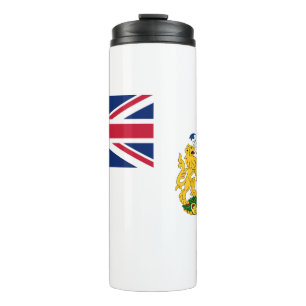 Britische Flagge für das Antarktis-Gebiet Thermosbecher