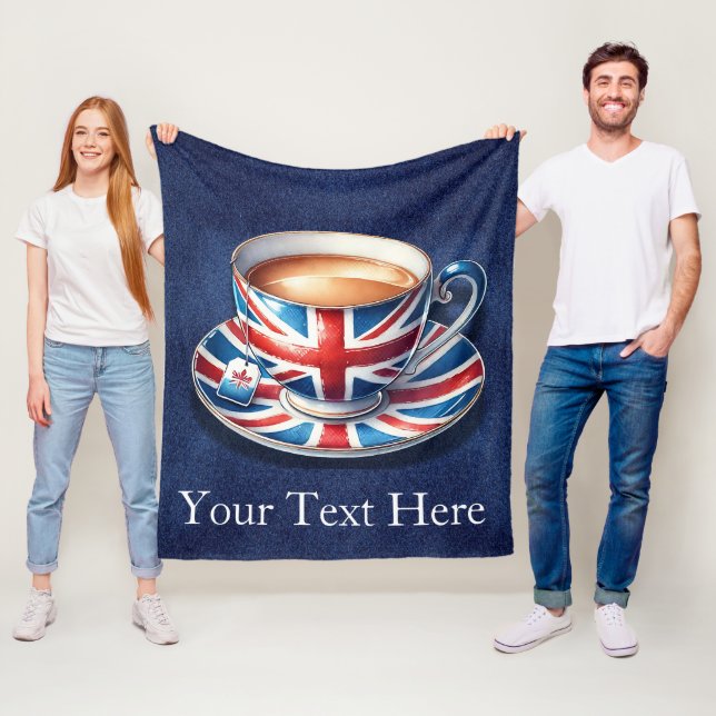 Britische Flagge für englisches Teacup Fleecedecke (Beispiel)