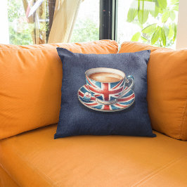 Britische Flagge für englisches Teacup Kissen
