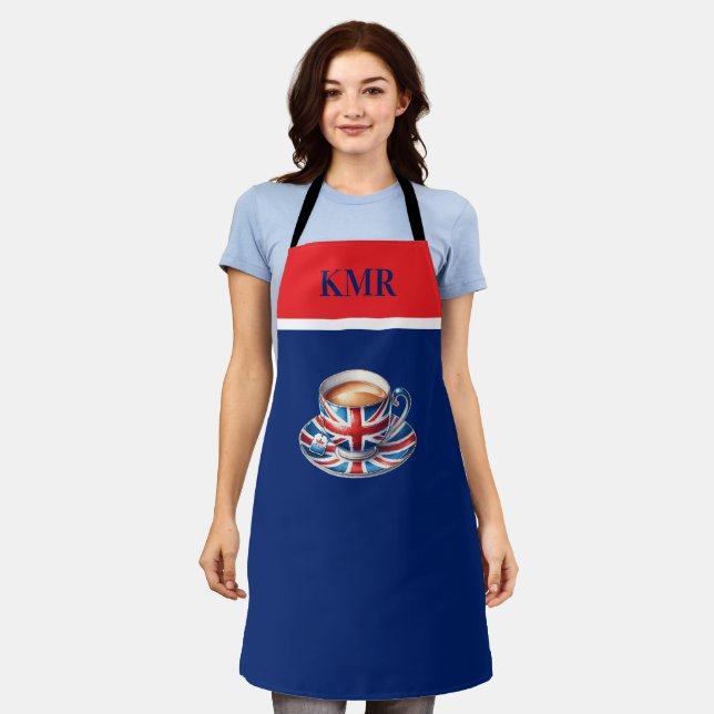 Britische Flagge für englisches Teacup Schürze (Getragen)