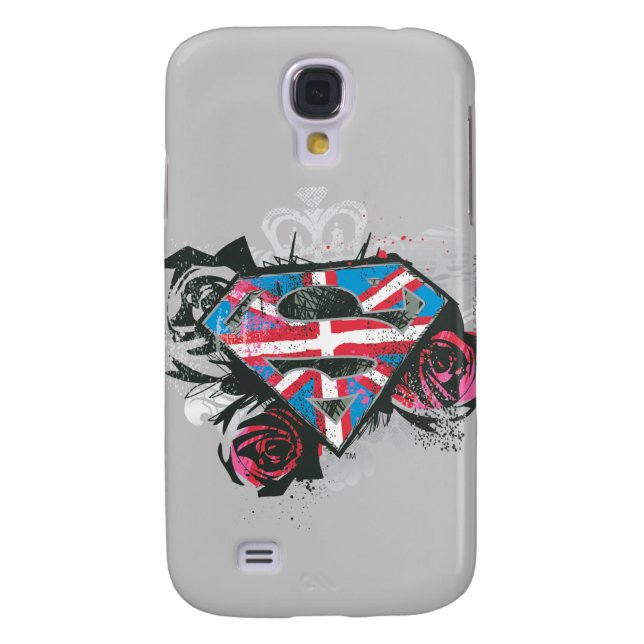 Britische Flagge für Supergirl und Rose Case-Mate Samsung Galaxy Hülle (Rückseite)