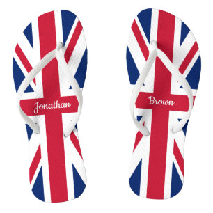 Britische Flagge für Zollunion Flip Flops