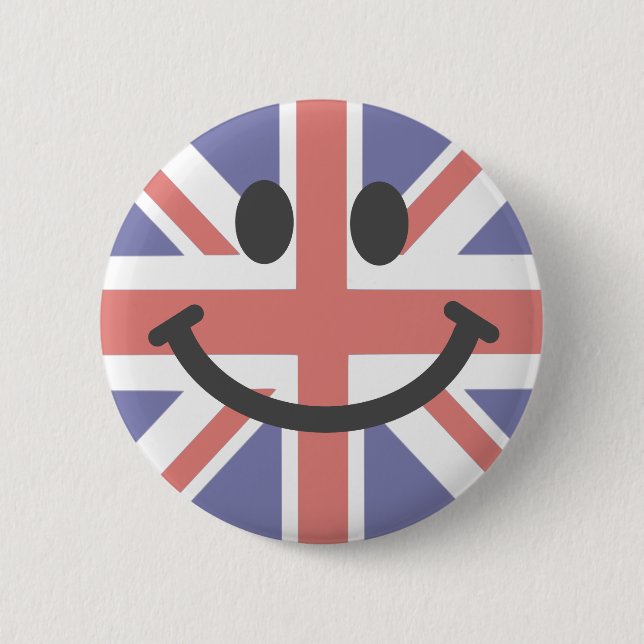 Britische Flagge Gesicht Button (Vorderseite)