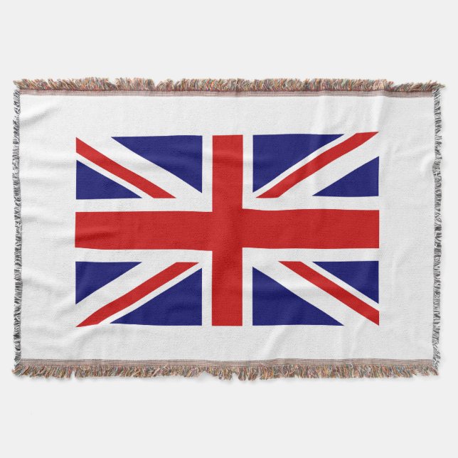 Britische Flagge gesponnener Throwdecke | Decke (Vorderseite)