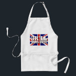 Britische Flagge Grillmeister-GRILLEN-Schürze für Schürze<br><div class="desc">Britische Flagge Grillmeister-GRILLEN-Schürze für Männer. Gewerkschafts-Jack GRILLEN/Grillgang für englischen Vati,  Onkel,  Ehemann,  Grillgeschenkidee des Großvaters etc. coole für Garten-Party. Vintage Typografieschablone.</div>