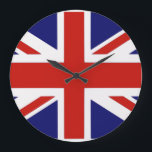 Britische Flagge Große Wanduhr<br><div class="desc">Britisch,  Fahne,  "Britische Flagge",  "Gewerkschaft Jack",  Gewerkschaft,  Jack,  Englisch,  England,  "Vereinigtes Königreich",  "u.k",  "u.k.",  "Englische Flagge",  "England Fahne",  "United Königreich Fahne",  "Great britain",  Großbritannien,  Flaggen,  Land,  Inseln,  blau,  rot,  weiß,  Kreuz,  Land,  Land,  Walde, </div>