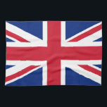 Britische Flagge Handtuch<br><div class="desc">Entwurf mit der Flagge des Vereinigten Königreichs Großbritannien und Nordirland (Jack der Union)</div>