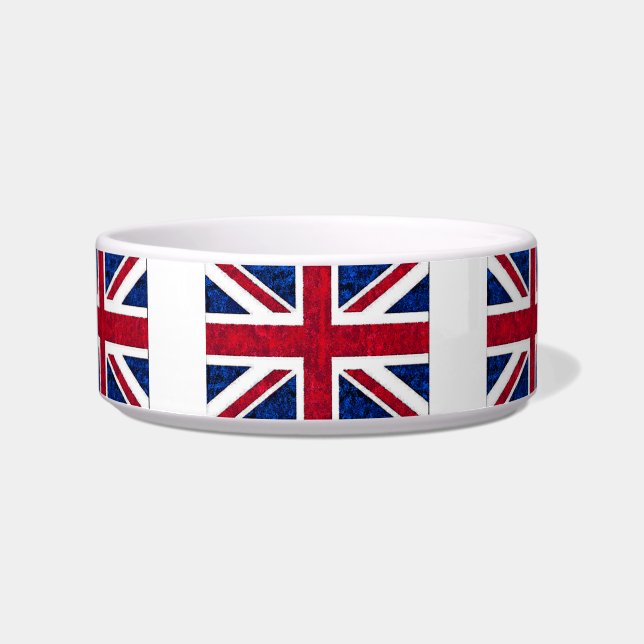 BRITISCHE FLAGGE Haustier-Schüssel Napf (Vorderseite)