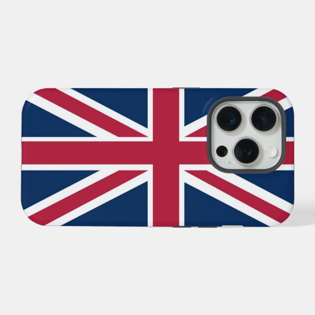 Britische Flagge iPhone Hülle (Rückseite (Horizontal))