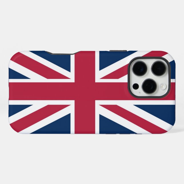 Britische Flagge iPhone Hülle (Rückseite (Horizontal))