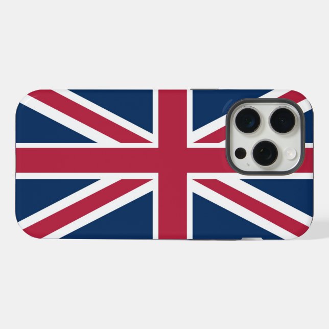 Britische Flagge iPhone Hülle (Rückseite (Horizontal))