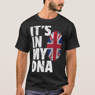 Britische Flagge Jack England in meiner DNA Christ T-Shirt