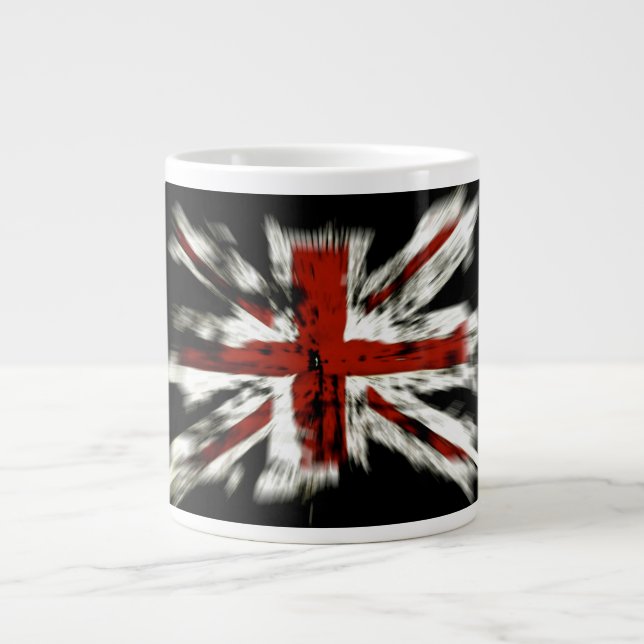 Britische Flagge Jumbo-Tasse (Vorderseite)