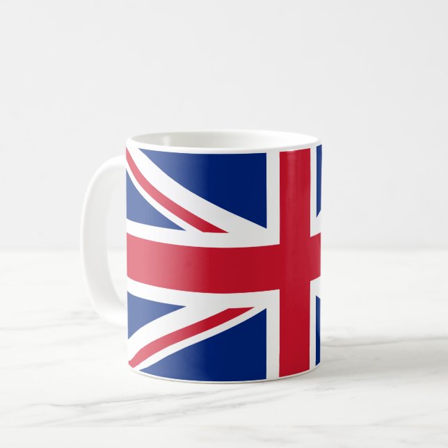 Britische Flagge Kaffeetasse (Vorderseite Links)