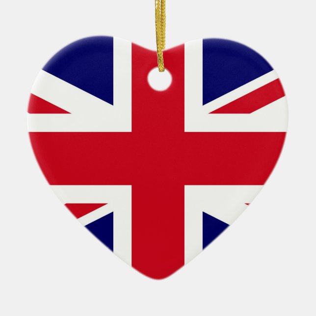 Britische Flagge Keramik Ornament (Vorne)