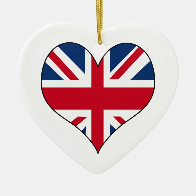 Britische Flagge Keramik Ornament (Vorne)
