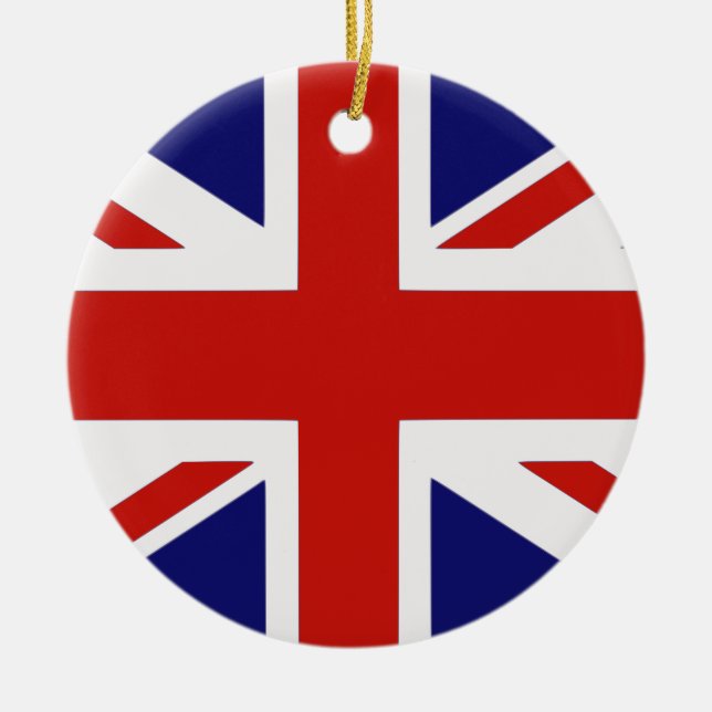 Britische Flagge Keramikornament (Vorne)