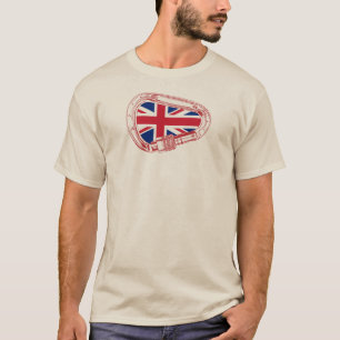 Britische Flagge Kletterer Carabiner T-Shirt