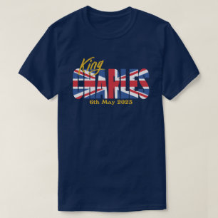 Britische Flagge König Charles T-Shirt