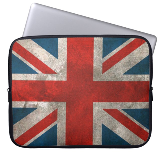 Britische Flagge Laptopschutzhülle (Vorderseite)