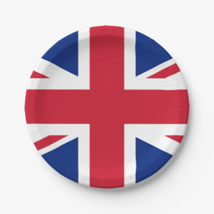 Britische Flagge Pappteller